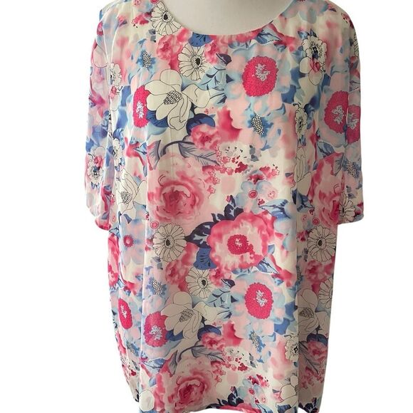 Floral Print Women's Top - Picture 1 of 5